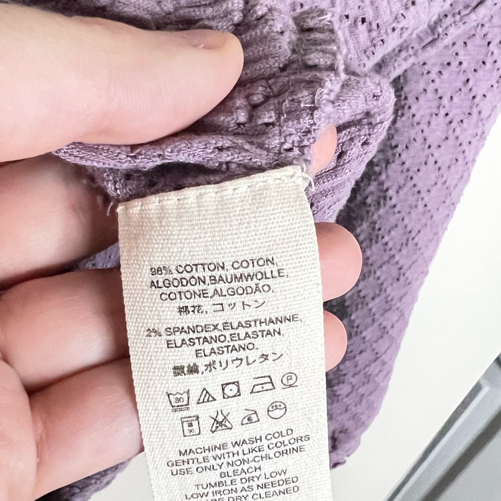 Free People Lilac Bardot Wellington Top - Picture 3 of 9
